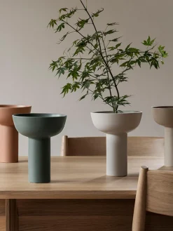 Jarrones|Jarrones></noscript>blomus Jarrón Miyabi, Al 21 cm Blanco Off White