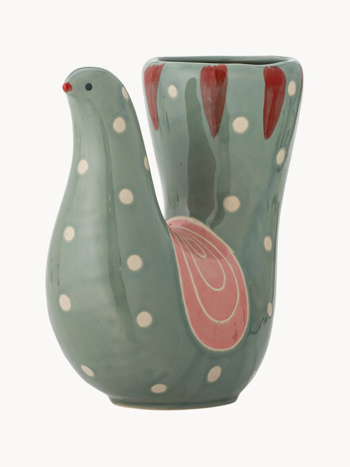 Jarrones|Jarrones>Bloomingville Jarrón pintado a mano Trudy, 19 cm