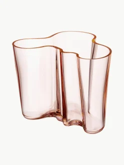 Jarrones|Jarrones>iittala Jarrón soplado Alvar Aalto, 16 cm Melecotón transparente