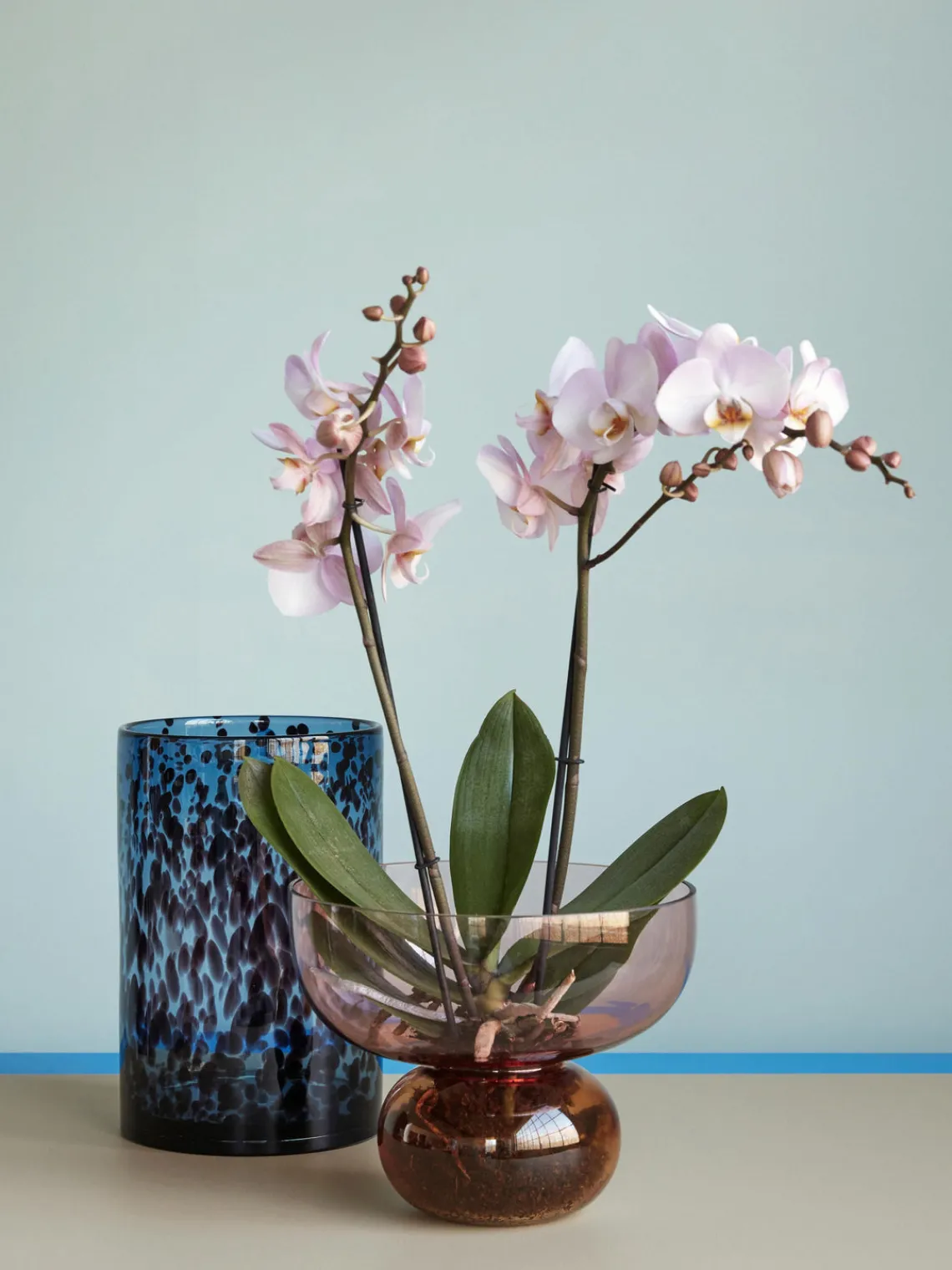 Jarrones|Jarrones>Hübsch Jarrón soplado artesanalmente de diseño Show, 21 cm