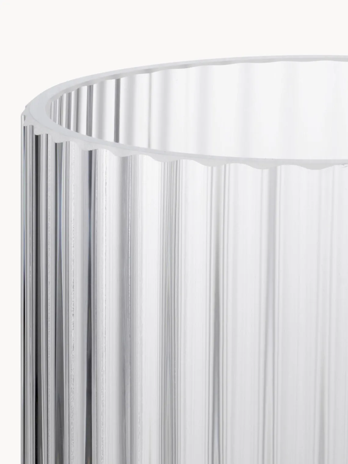 Jarrones|Jarrones>Lyngby Porcelaen Jarrón soplado artesanalmente Lyngby, 21 cm Transparente