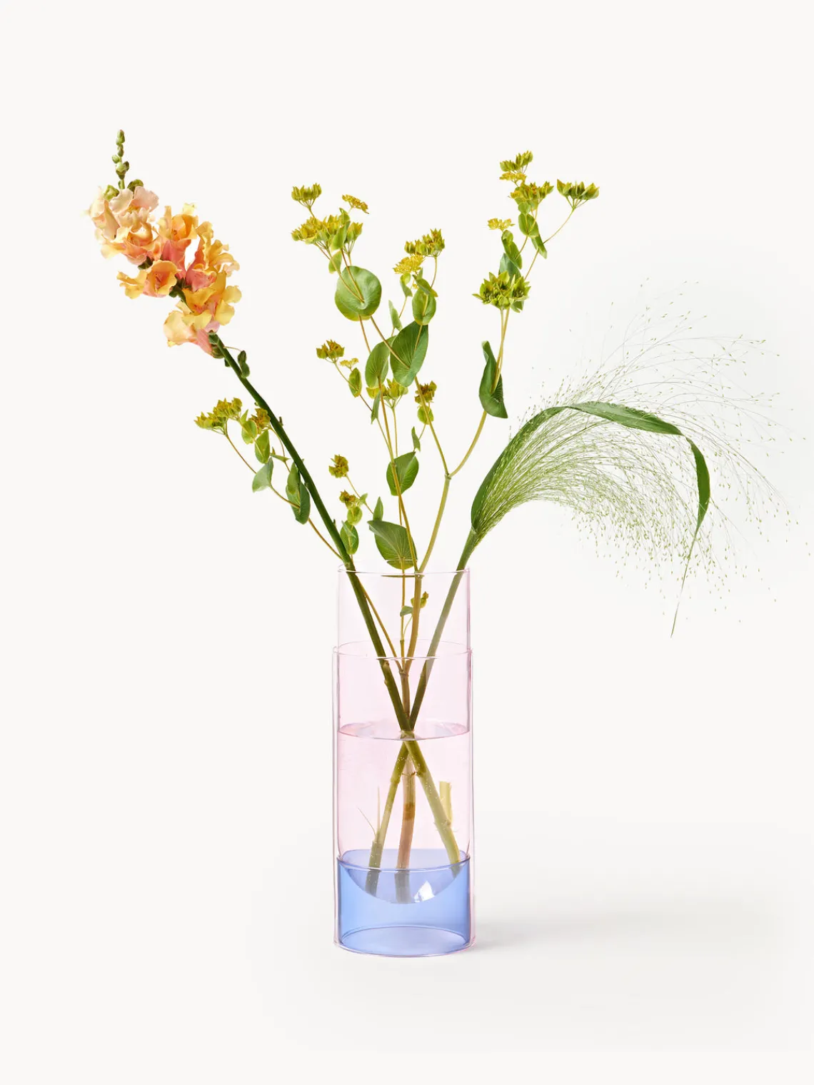 Jarrones|Jarrones>Studio About Jarrón soplado Bouquet Tube, 27 cm Rosa claro, lila