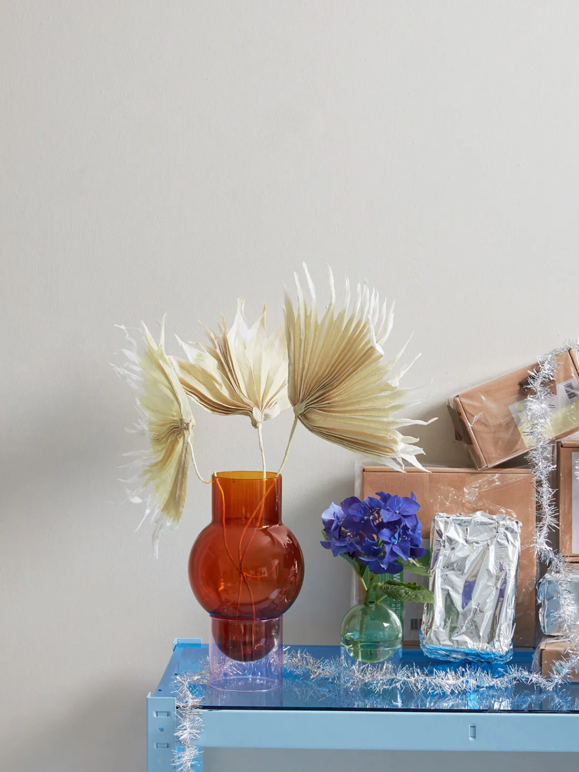 Clearance Jarrón soplado Bubble, 27 cm Jarrones|Jarrones