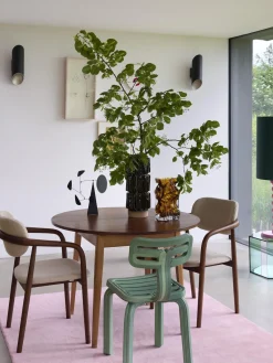 Jarrones|Jarrones>POLSPOTTEN Jarrón soplado Ice, 25 cm Naranja