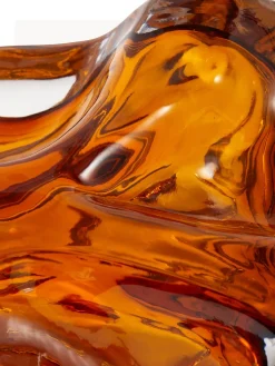 Jarrones|Jarrones></noscript>POLSPOTTEN Jarrón soplado Ice, 25 cm Naranja