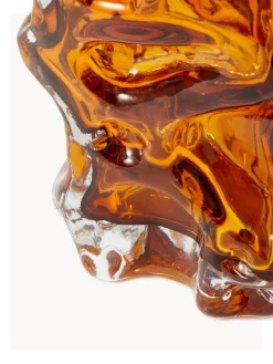 Jarrones|Jarrones></noscript>POLSPOTTEN Jarrón soplado Ice, 25 cm Naranja