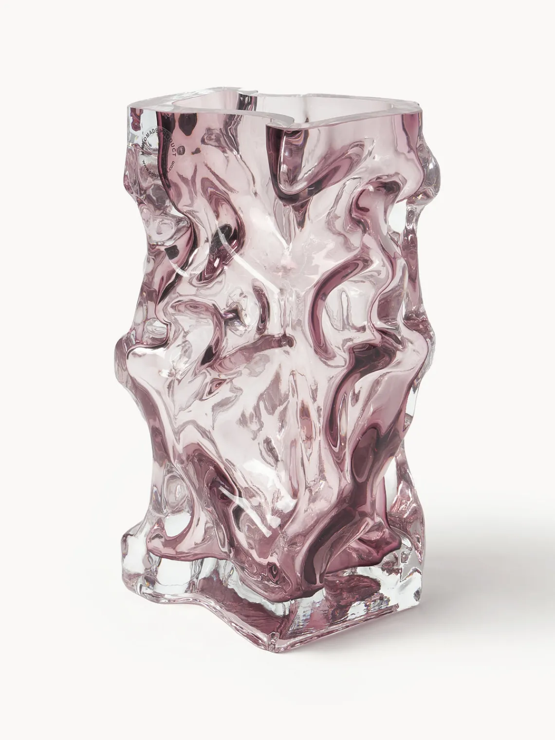 New Jarrón soplado Ice, 25 cm Jarrones|Jarrones