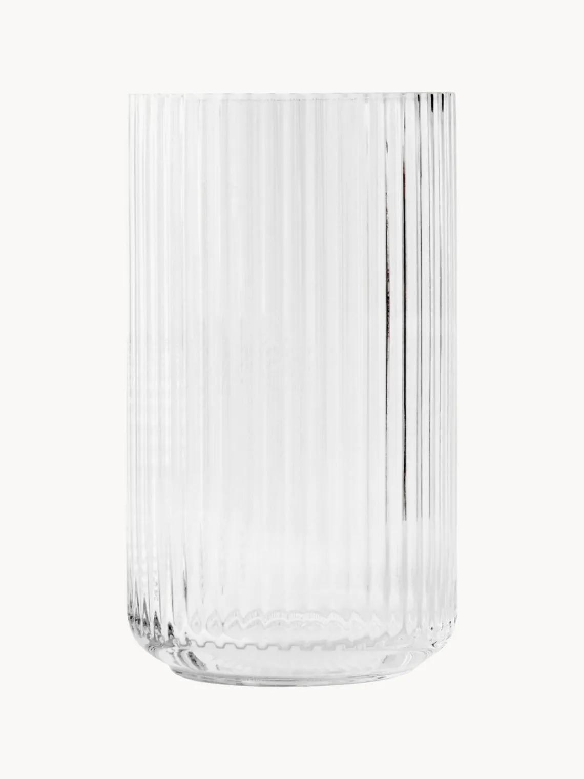 Jarrones|Jarrones>Lyngby Porcelaen Jarrón soplado Lyngby, 25 cm Transparente