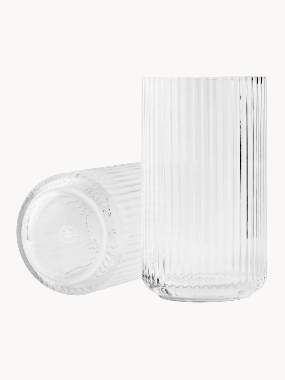 Jarrones|Jarrones>Lyngby Porcelaen Jarrón soplado Lyngby, 25 cm Transparente