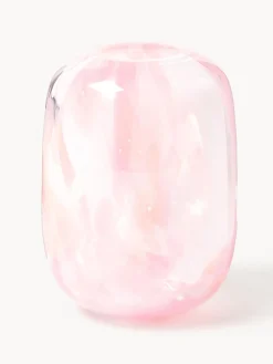 Jarrones|Jarrones>ANNA VON LIPA Jarrón soplado Meadows, 14 cm Tonos rojos y rosas