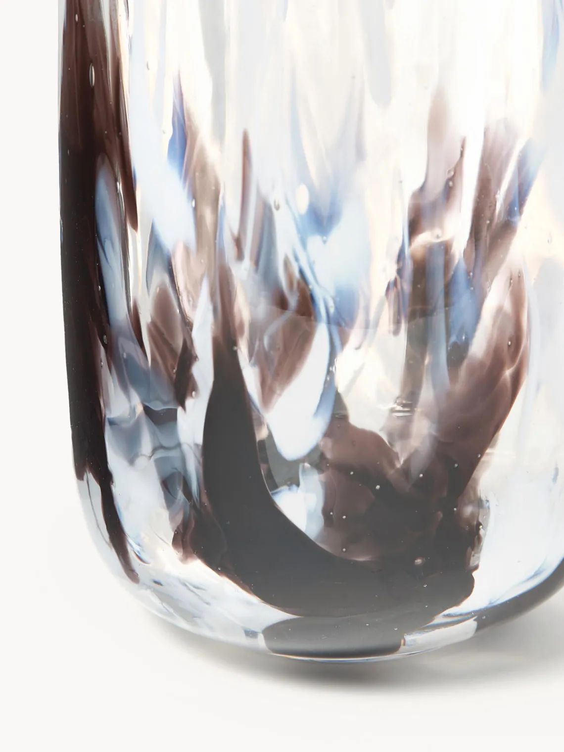 Jarrones|Jarrones>ANNA VON LIPA Jarrón soplado Meadows, 26 cm Tonos rosas claros y morados