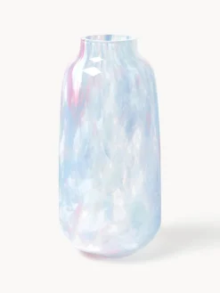 Jarrones|Jarrones>ANNA VON LIPA Jarrón soplado Meadows, 26 cm Tonos rojos y azules