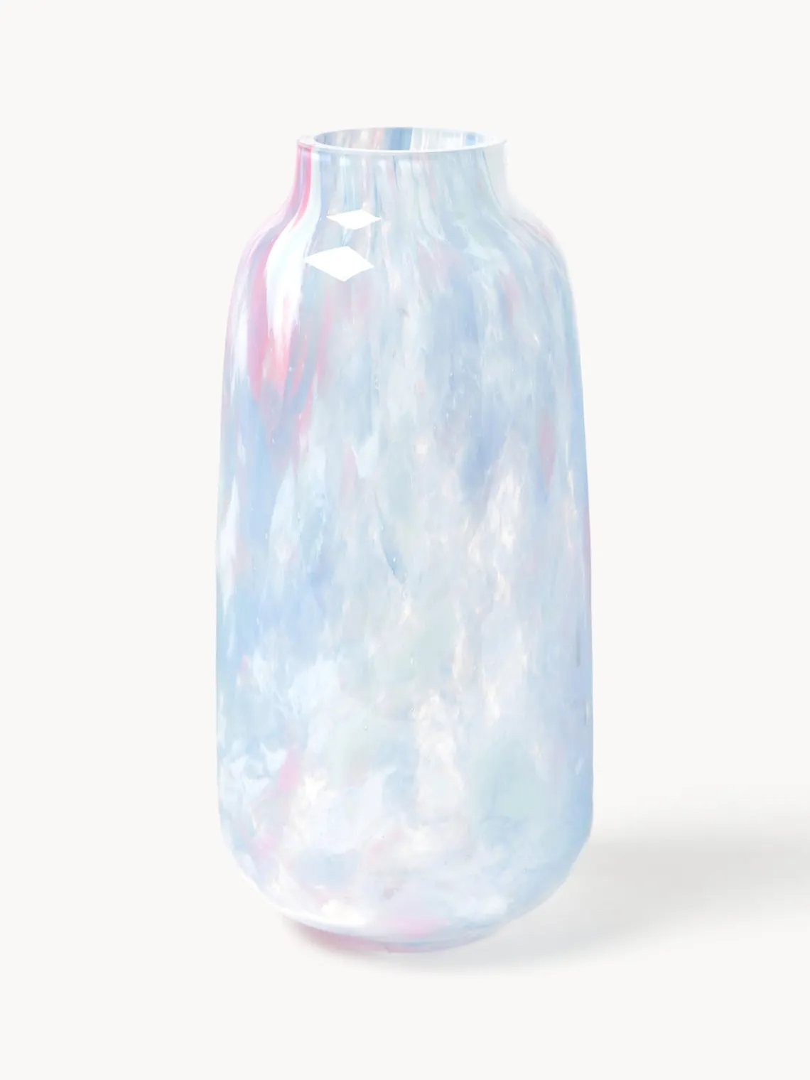 Jarrones|Jarrones>ANNA VON LIPA Jarrón soplado Meadows, 26 cm Tonos rojos y azules