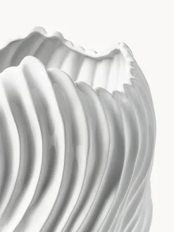 Clearance Jarron decorativo XL con borde acanalado Milazzo, 44 cm Jarrones|Jarrones