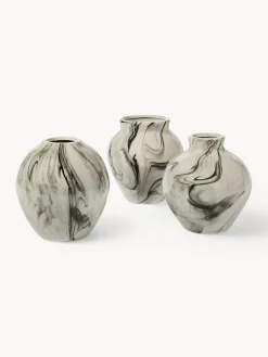 Jarrones|Jarrones>Broste Copenhagen Jarrones pintados a mano Ingrid, 3 uds.