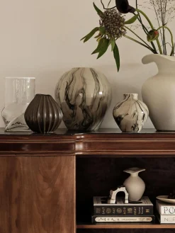 Jarrones|Jarrones>Broste Copenhagen Jarrones pintados a mano Ingrid, 3 uds.