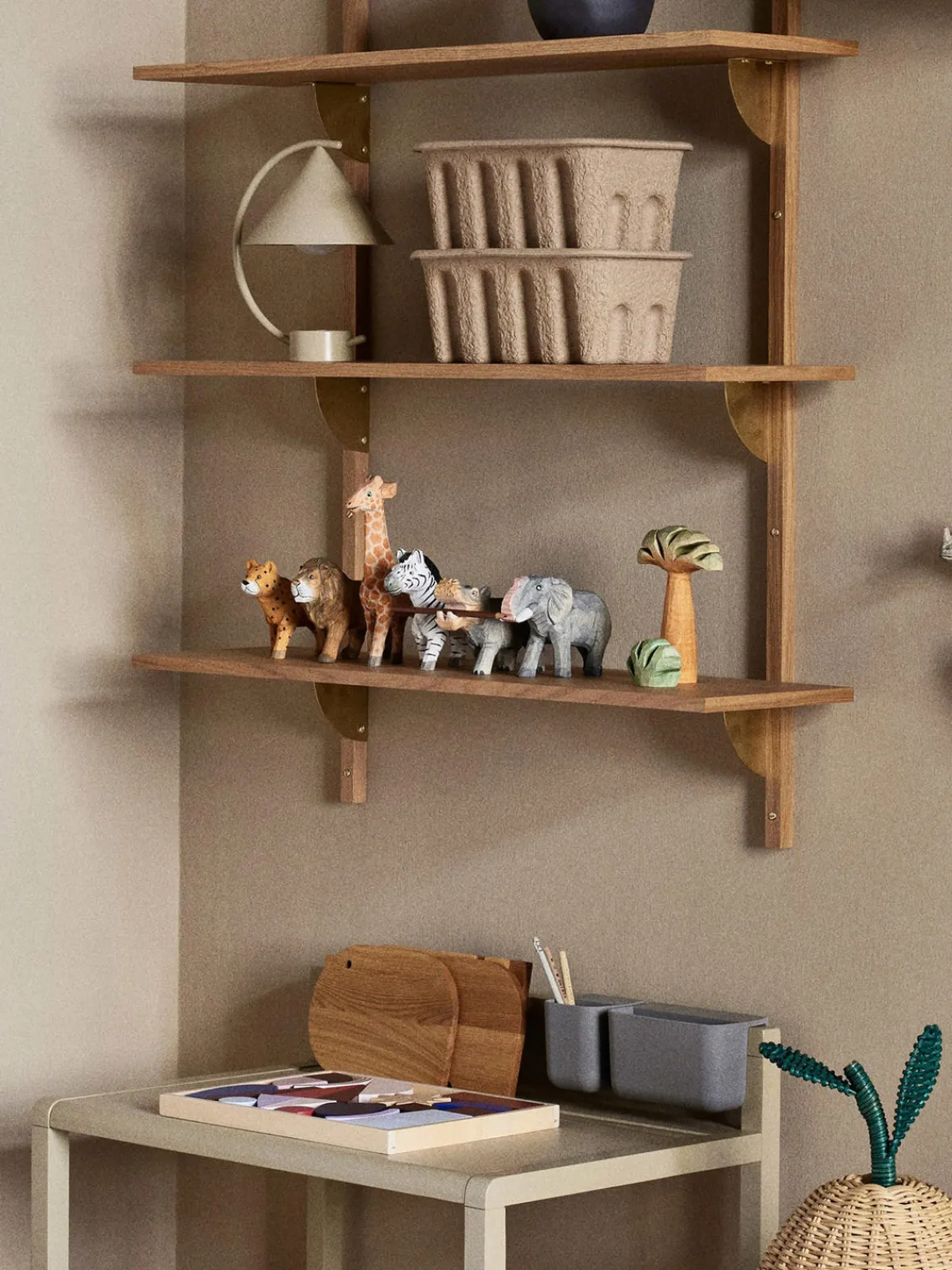 Juguetes A Partir De 1 Año|Juguetes Y Peluches>Ferm Living Kids Juguete jirafa artesanal Animal Naranja, amarillo