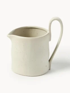 Azucareros Y Lecheras|Vajillas Completas>Ferm Living Lechera de cerámica Flow, 300 ml Blanco Off White jaspeado