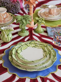 Jarras De Agua|Vajillas Completas></noscript>Les Ottomans Lechera pintada a mano Lily of the Valley