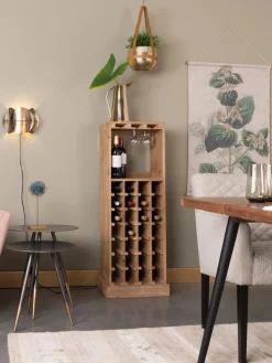 Librerías|Estanterías>Dutchbone Licorera en madera de roble Claude