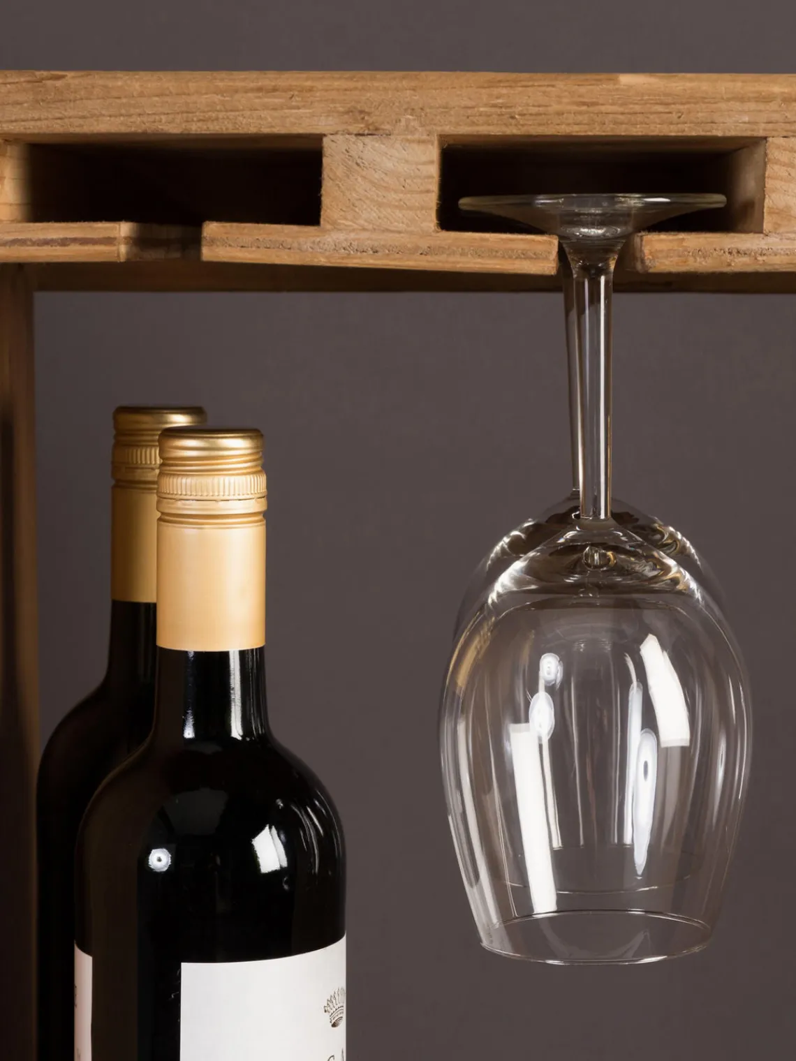 Librerías|Estanterías>Dutchbone Licorera en madera de roble Claude