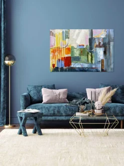 New Lienzo pintado a mano Pittura Astratta Lienzos|Jarrones