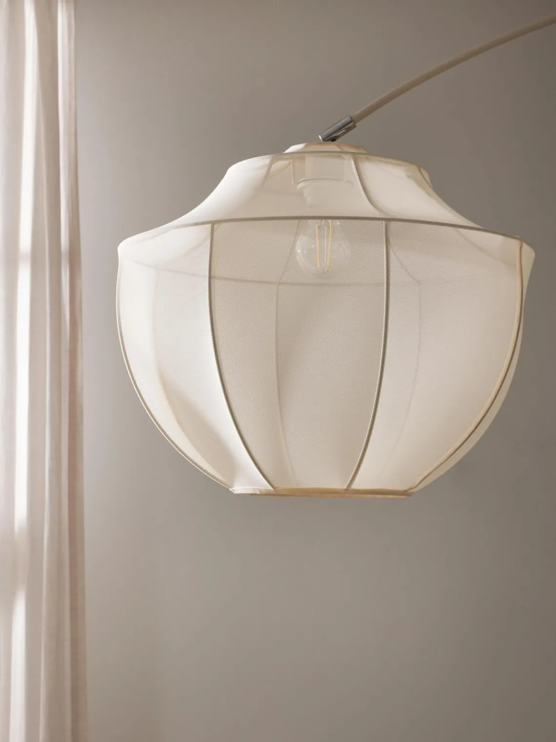 Lámparas De Pie|Lámparas De Techo>Westwing Collection Lámpara arco de tejido malla Beau