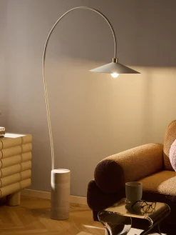 Lámparas De Pie|Lámparas De Techo>Westwing Collection Lámpara arco de travertino Cora