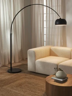 Lámparas De Pie|Lámparas De Techo>Westwing Collection Lámpara arco grande Bowie Negro