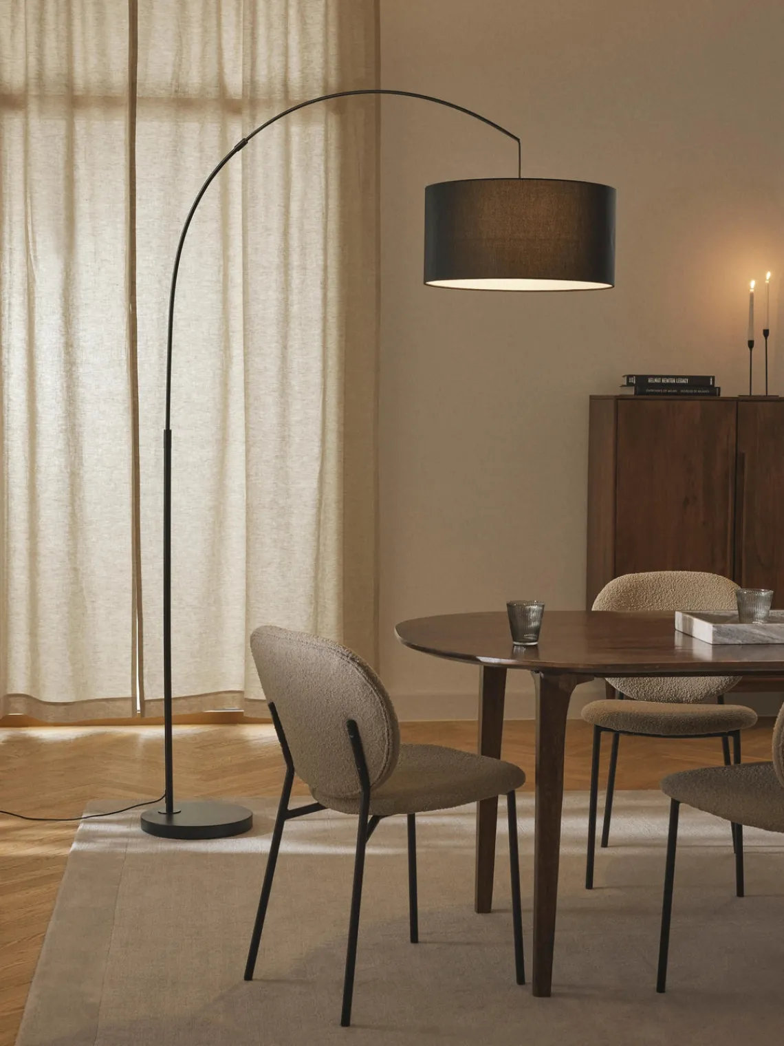 Outlet Lámpara arco grande Niels Lámparas De Pie|Lámparas De Techo