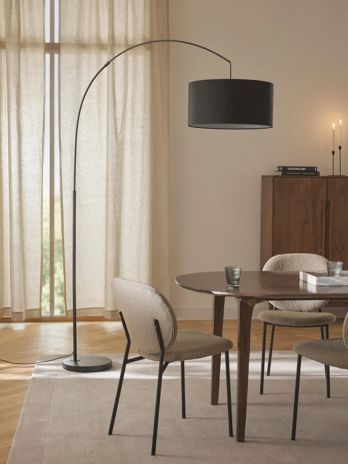 Outlet Lámpara arco grande Niels Lámparas De Pie|Lámparas De Techo