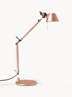 Lámparas De Escritorio|Lámparas De Mesa>Artemide Lámpara de escritorio ajustable Tolomeo Micro Rosa con acabado metálico mate