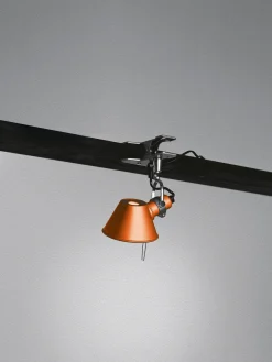 Lámparas De Escritorio|Lámparas De Mesa>Artemide Lámpara de escritorio pequeña con pinza Tolomeo Micro Pinza Naranja