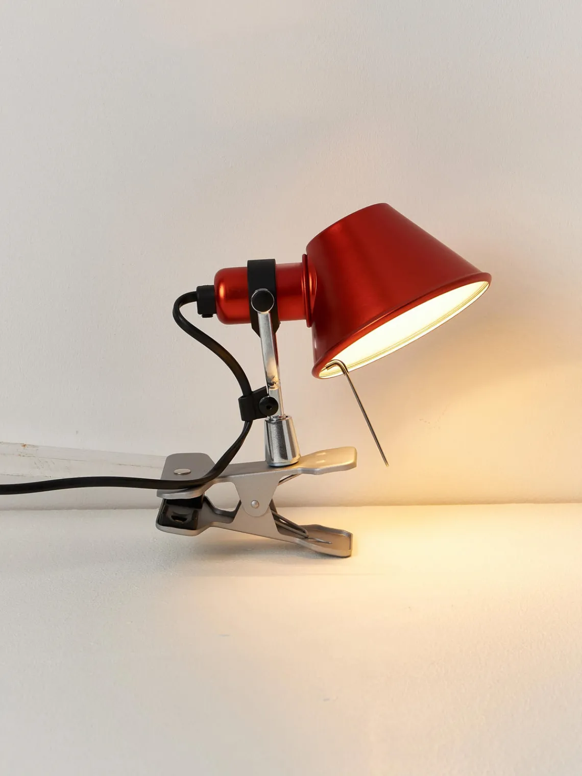 Lámparas De Escritorio|Lámparas De Mesa>Artemide Lámpara de escritorio pequeña con pinza Tolomeo Micro Pinza Naranja