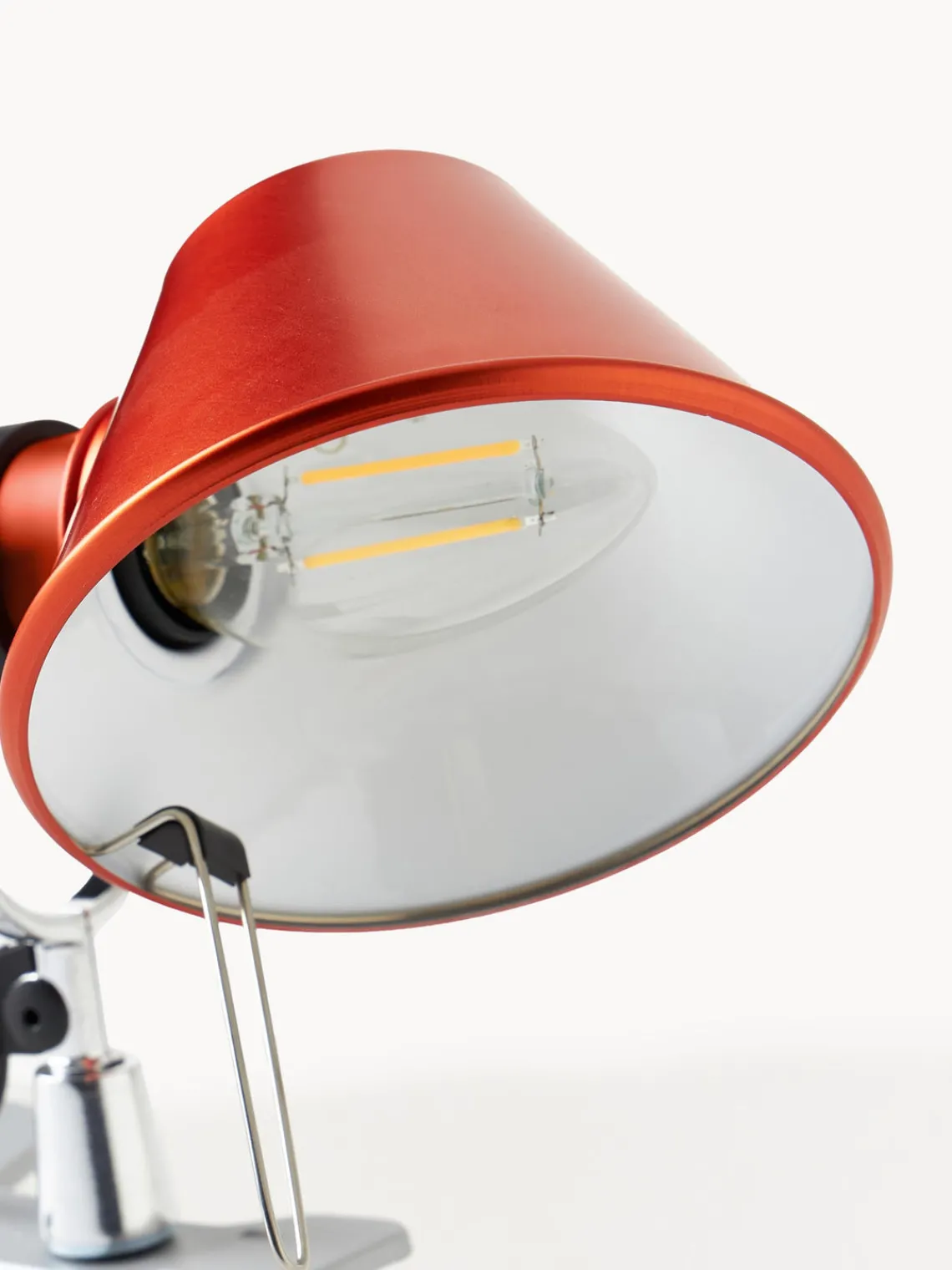 Lámparas De Escritorio|Lámparas De Mesa>Artemide Lámpara de escritorio pequeña con pinza Tolomeo Micro Pinza Naranja