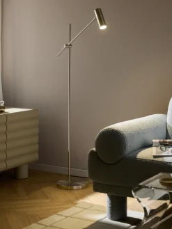 Lámparas De Pie|Lámparas De Techo>Westwing Collection Lámpara de lectura Cassandra Plateado