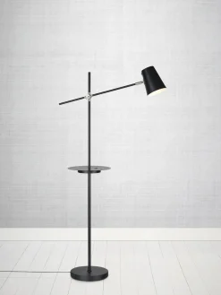 Best Lámpara de lectura con estante y estación de carga Linear Lámparas De Pie|Lámparas De Techo