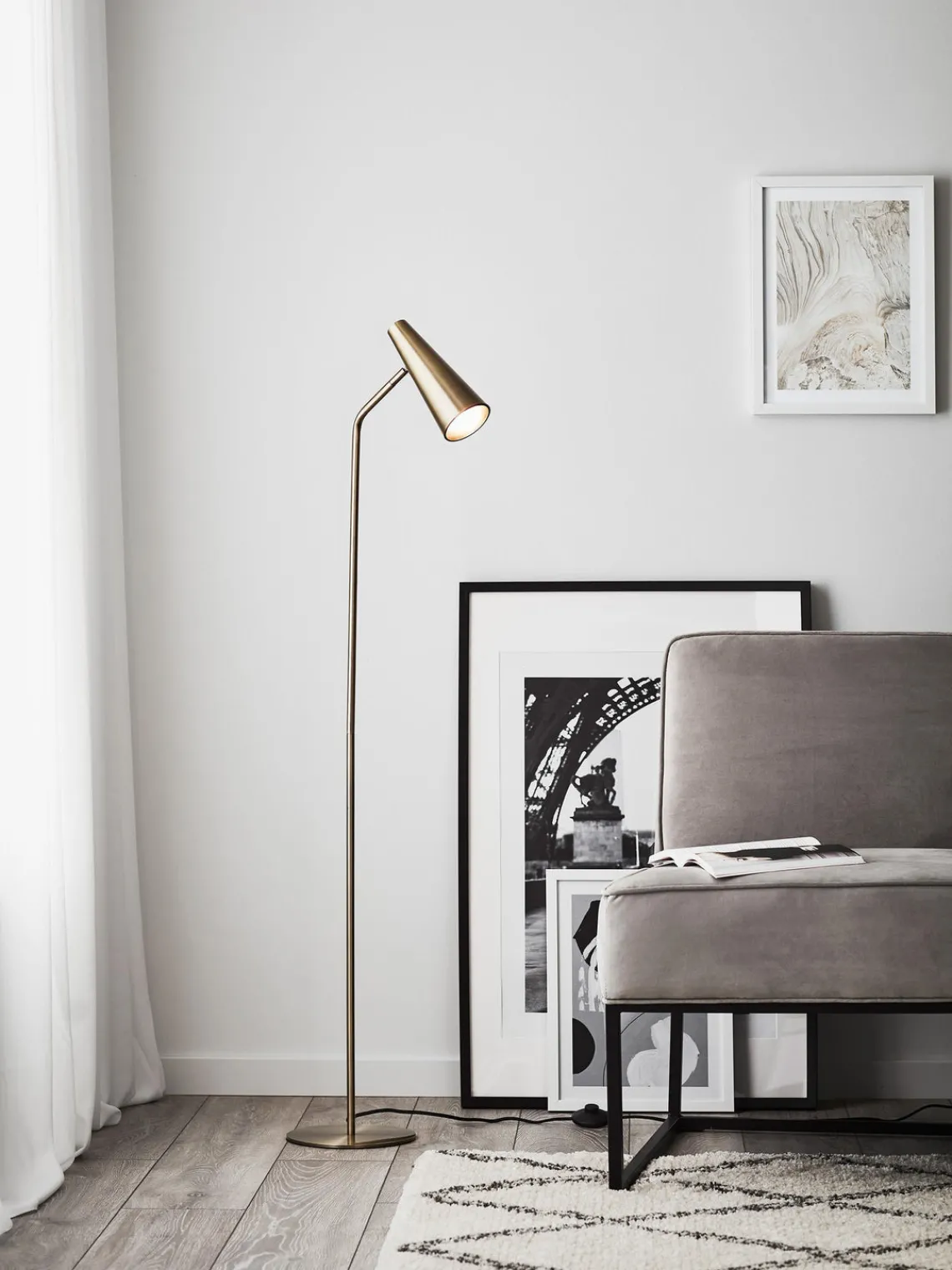 Discount Lámpara de lectura de metal Peak Lámparas De Pie|Lámparas De Techo