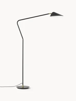 Lámparas De Pie|Lámparas De Techo>Westwing Collection Lámpara de lectura grande Neron Negro, latón