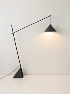 Clearance Lámpara de lectura grande con base de mármol Reyna Lámparas De Pie|Lámparas De Techo