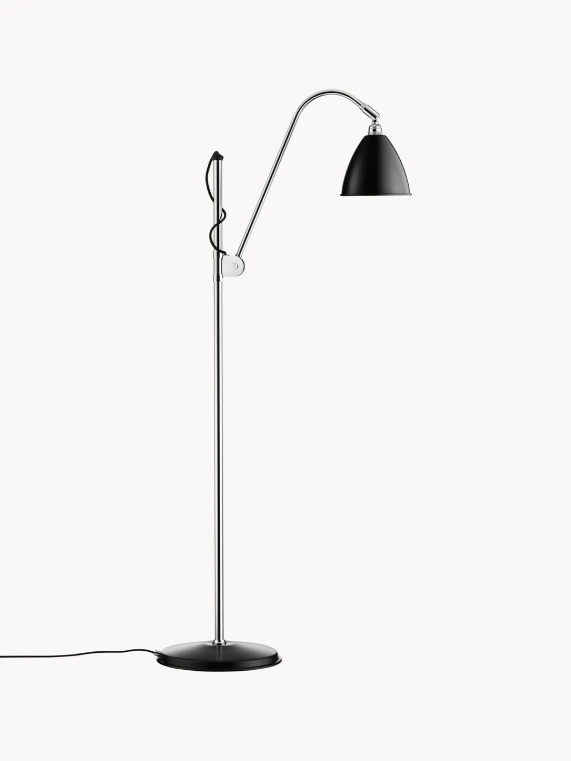 Lámparas De Pie|Lámparas De Techo>GUBI Lámpara de lectura regulable en altura BL3 Negro, plateado