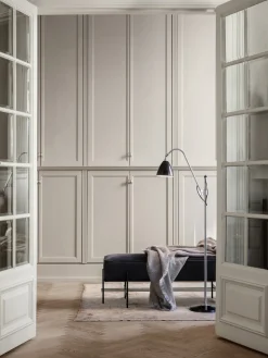 Lámparas De Pie|Lámparas De Techo>GUBI Lámpara de lectura regulable en altura BL3 Negro, plateado