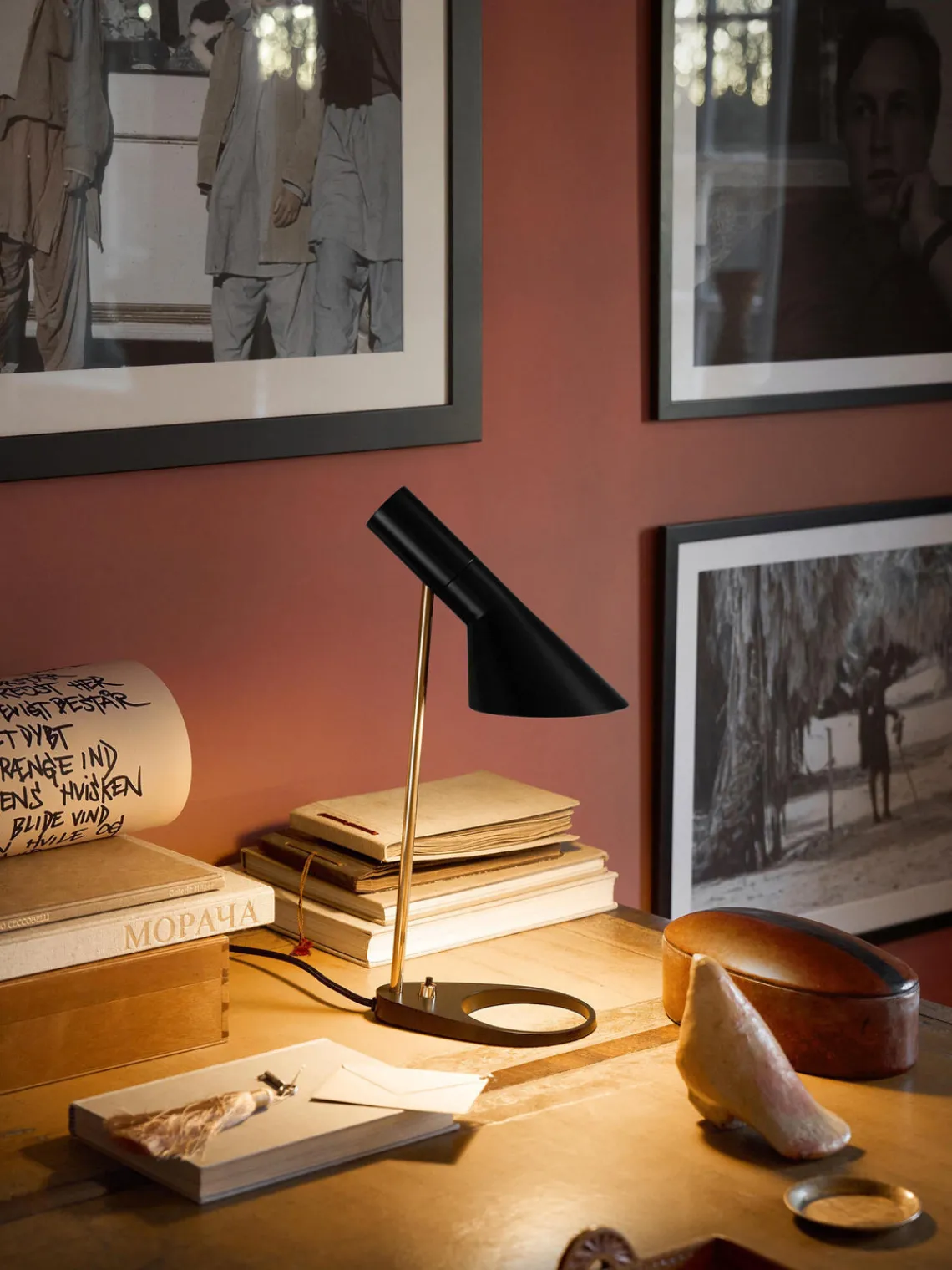 Lámparas De Mesa|Lámparas De Techo>Louis Poulsen Lámpara de mesa AJ Negro, latón