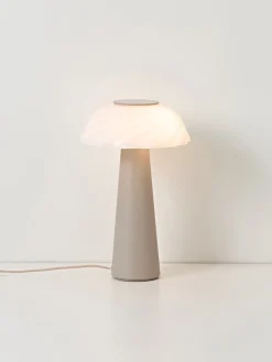 Lámparas De Mesa|Lámparas De Techo>Westwing Collection Lámpara de mesa Anya Blanco, beige claro