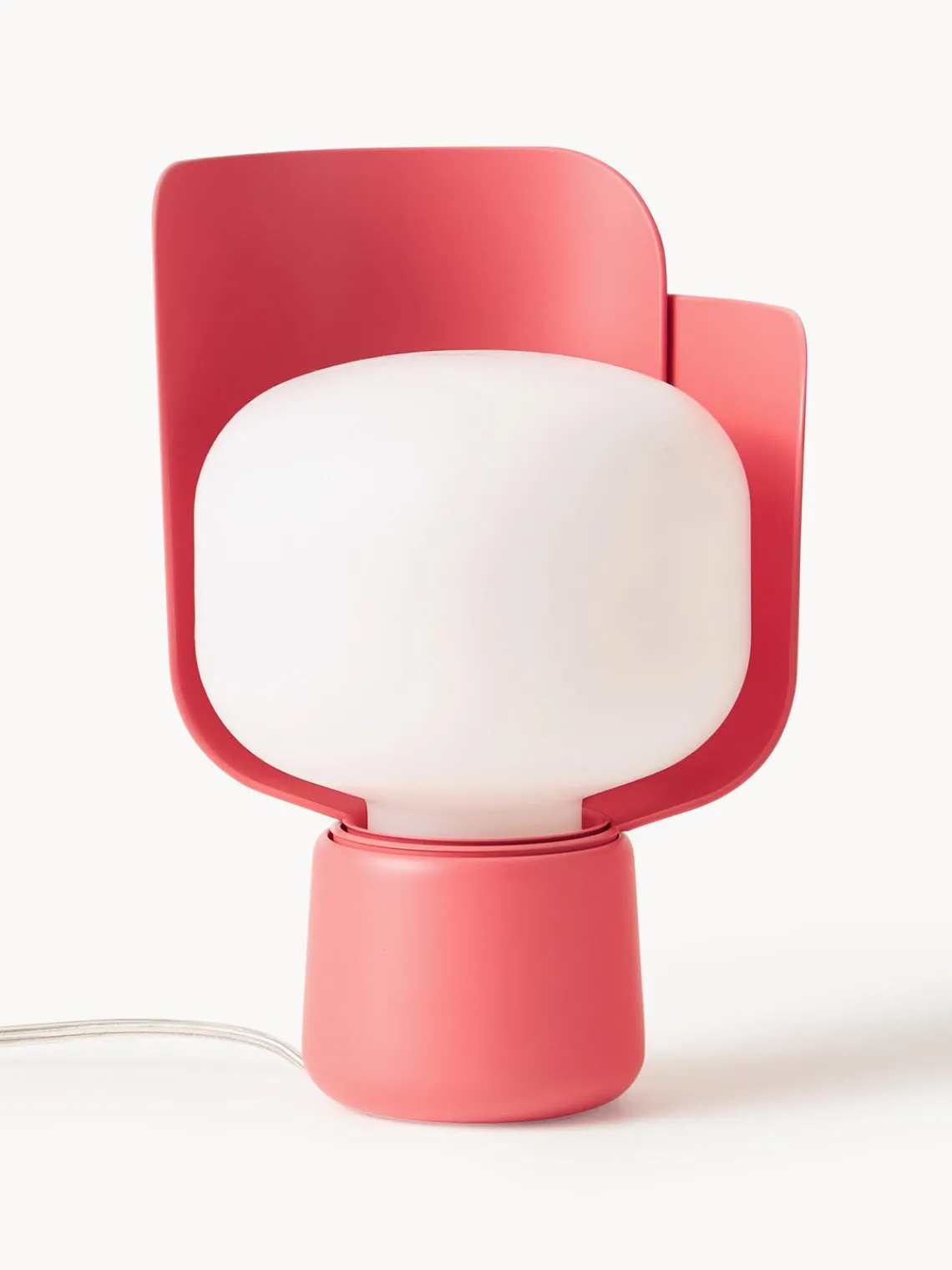 Lámparas De Mesa|Lámparas De Techo>FontanaArte Lámpara de mesa artesanal pequeña Blom Blanco, rojo coral
