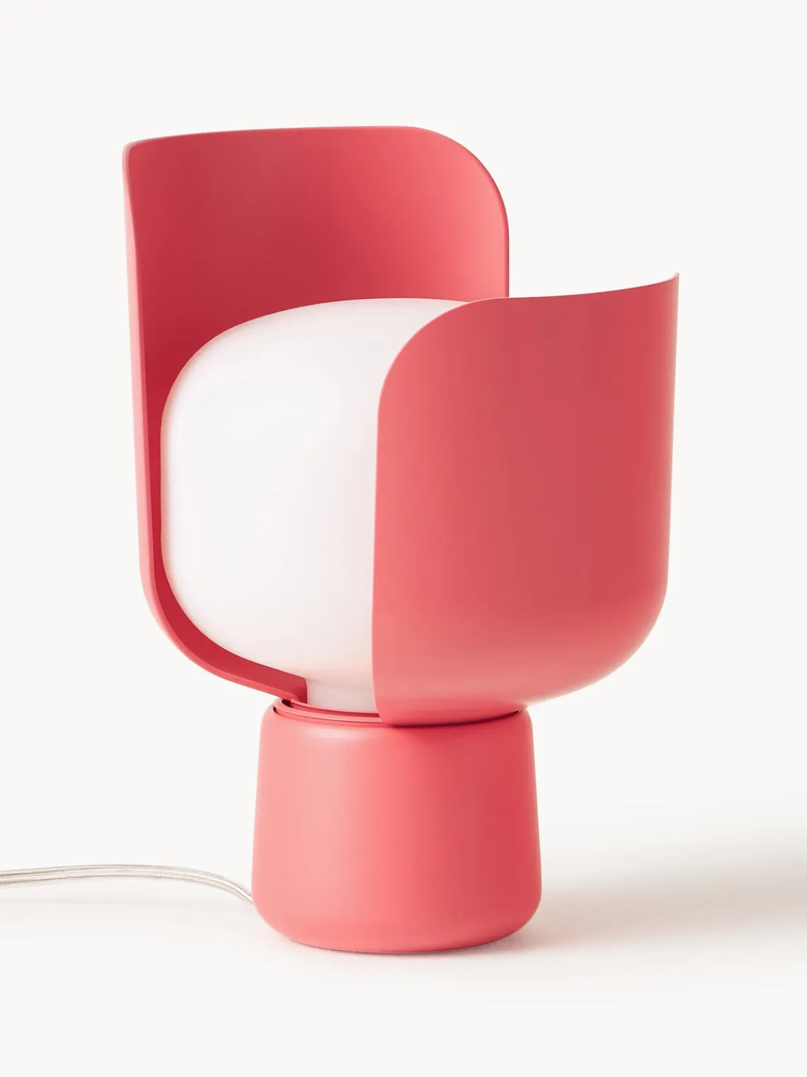 Lámparas De Mesa|Lámparas De Techo>FontanaArte Lámpara de mesa artesanal pequeña Blom Blanco, rojo coral