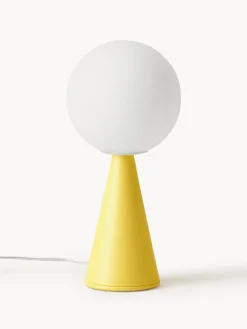 Lámparas De Mesa|Lámparas De Techo>FontanaArte Lámpara de mesa artesanal pequeña Bilia Mini Blanco, amarillo limón