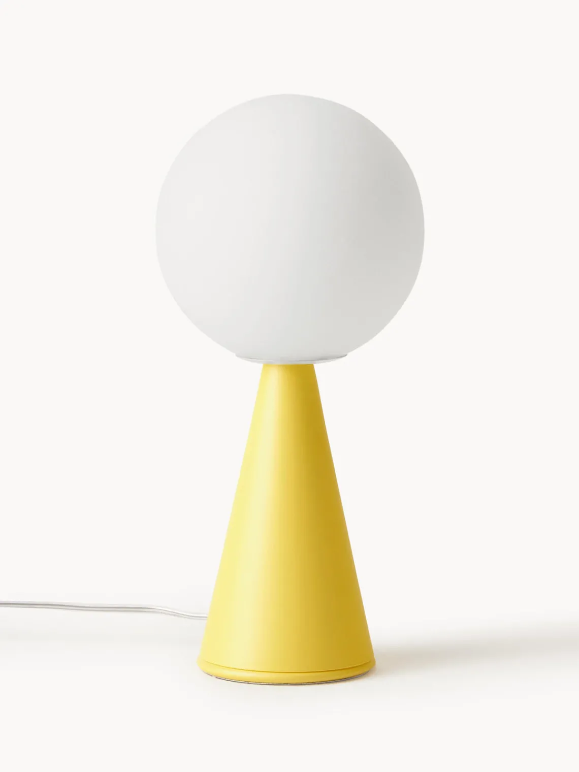 Lámparas De Mesa|Lámparas De Techo>FontanaArte Lámpara de mesa artesanal pequeña Bilia Mini Blanco, amarillo limón