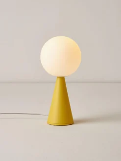 Lámparas De Mesa|Lámparas De Techo>FontanaArte Lámpara de mesa artesanal pequeña Bilia Mini Blanco, amarillo limón