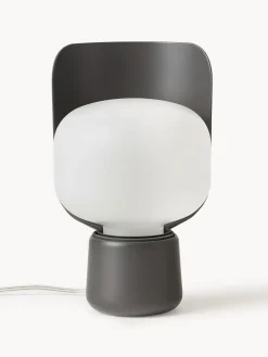 Lámparas De Mesa|Lámparas De Techo>FontanaArte Lámpara de mesa artesanal pequeña Blom Blanco, gris antracita